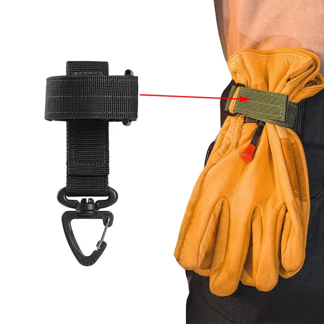 3PCS Tactical Molle Belt Keeper Webbing Clip Keychain Holders Backpack Carabiners Hook Water Bottle Hanger Key Ring Clasp Clip 3
