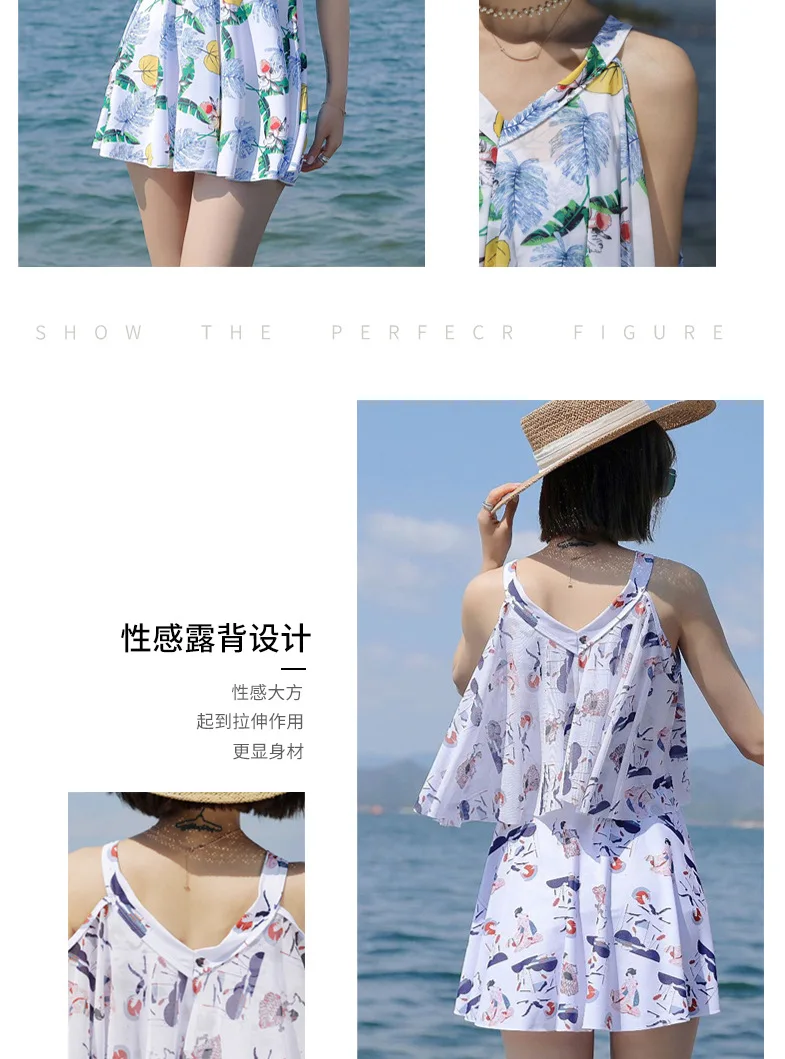 Swimsuit with V neck for women, swimsuit with bra and pad