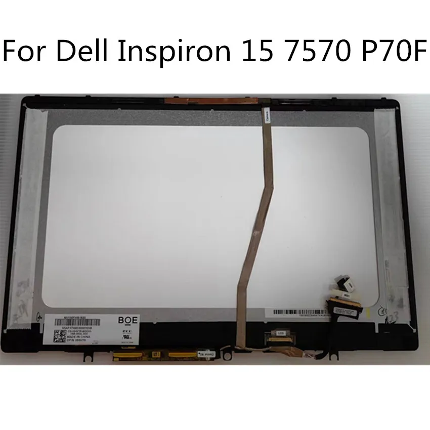 

ЖК-дисплей с сенсорным экраном и дигитайзером в сборе для Dell Inspiron 15 7570 7573 P70F P70F001 FHD 1920X1080 30PIN 15,6"