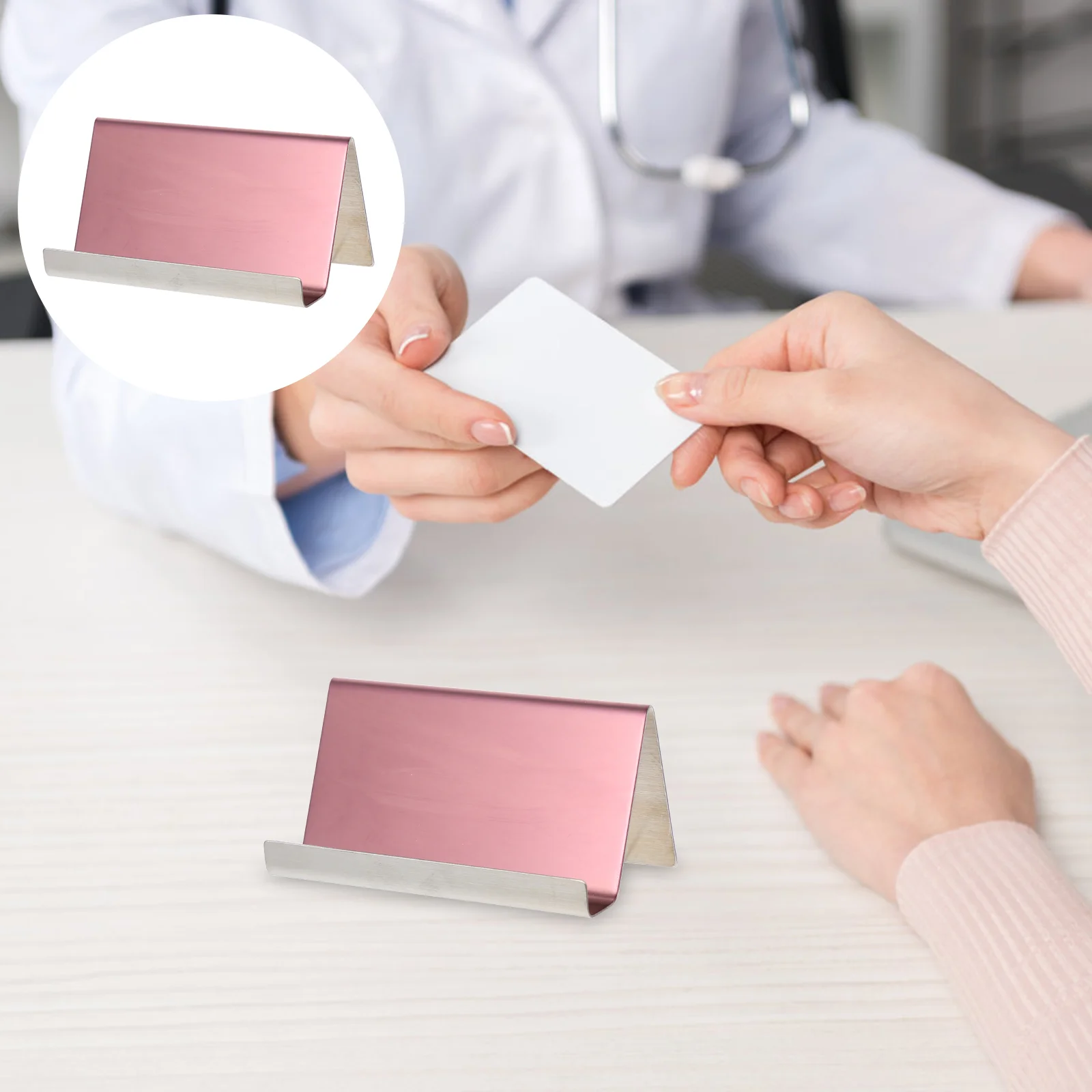

Business Card Holder Desk Cards Exhibition Stand Office Various Display Organizer