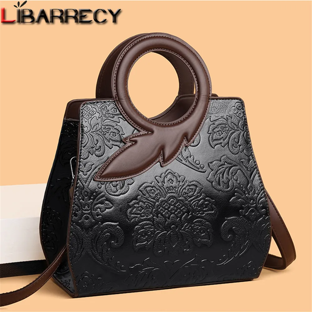 

Luxury Handbags Women Bags Designer Quality Embossing Leather Crossbody Bags Female Brand Shoulder Bags Tote Retro Handbag Purse