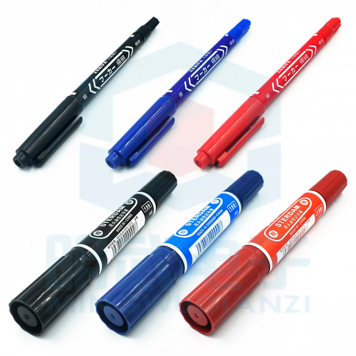 Large and small double-headed marker pen oily pen hook line pen CD-ROM pen box head pen marker pen finecolor marker suit hand drawing cartoon design alcohol oily soft head color set double head watercolor pen color pen art set