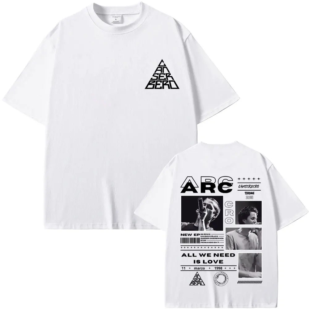 Hot Sale Rapper Canserbero All We Need Is Love Graphics T-Shirt Muerte Vida T-shirts Men Women Hip Hop Fashion Oversized T Shirt 2