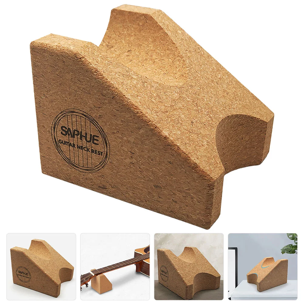 Guitar Neck Bracket Violin Stand Care Instrument Acoustic Rest Simple Cork Support Pillow Repairing
