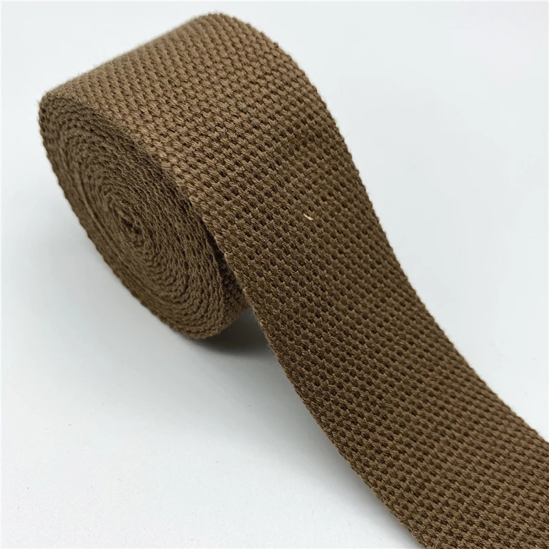 Cotton Webbing Strap Canvas Ribbon for DIY Crafts and Accessories (2 Yards)