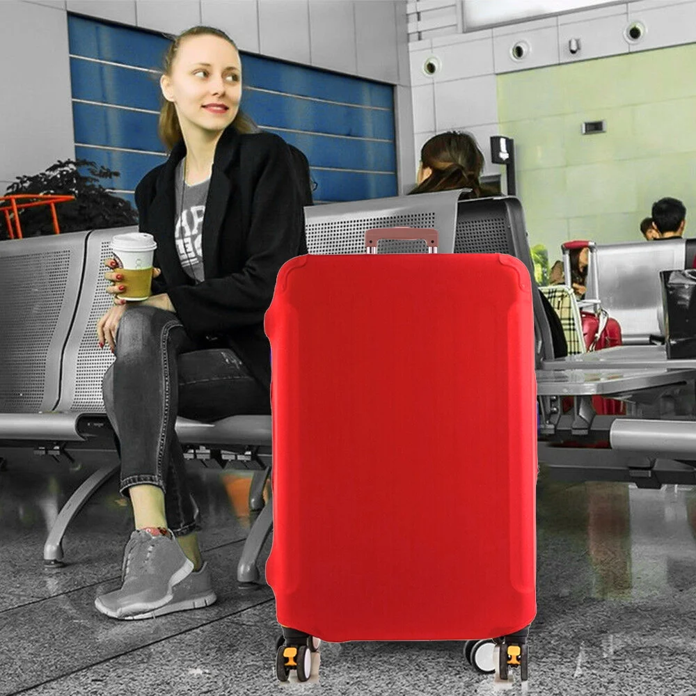 Travel Suitcase Dust Luggage Protective Elastic Luggage Cover for 18-28 Inch Trolley Case Gold  Series Travel Accessories 6