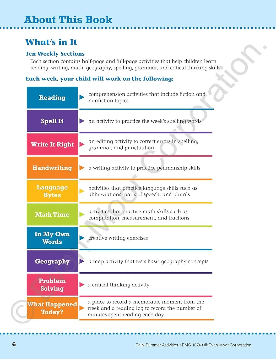 Daily Summer Activities Workbook 2
