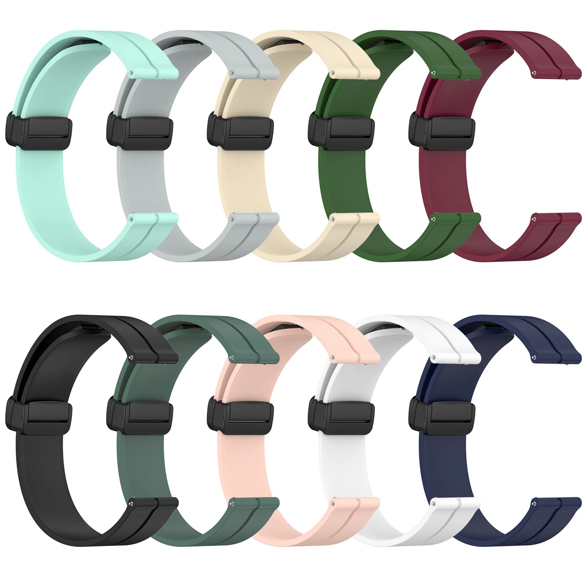 Cinturino Magnetico Da 22Mm 20Mm Per Garmin Forerunner 265 Band Forerunner 255 Correa Garmin Vivomove Trend Bracciale Venu Sq 2 Bands