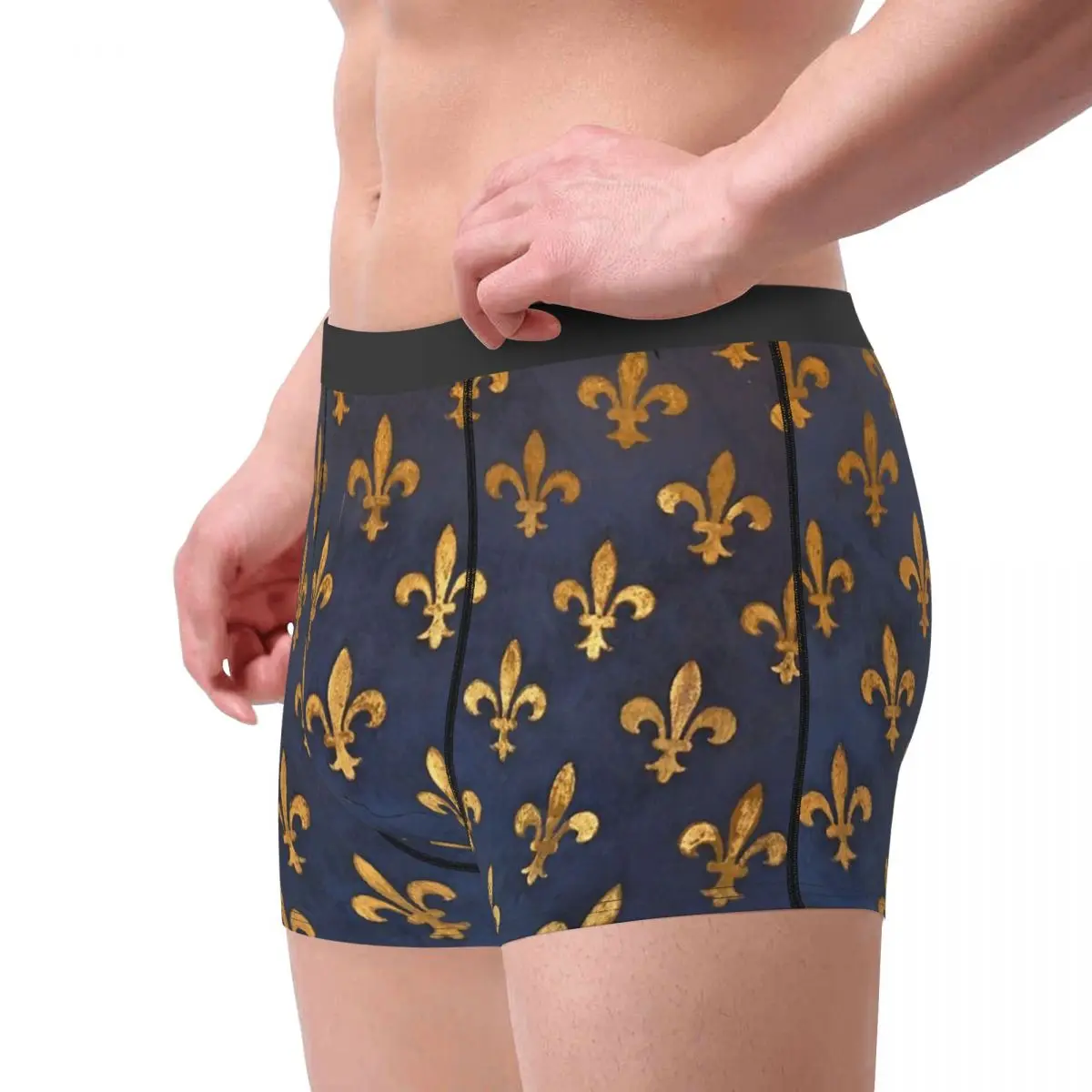 Men Boxer Shorts Panties Florence Breathable Underwear Fleur De Lis Lily  Flower Symbol Flag Male Funny Plus Size Underpants - Boxers - AliExpress