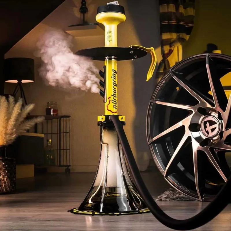 LuxuryStainlessSteelhookahSetGiftPackingEuropeanStyleRace