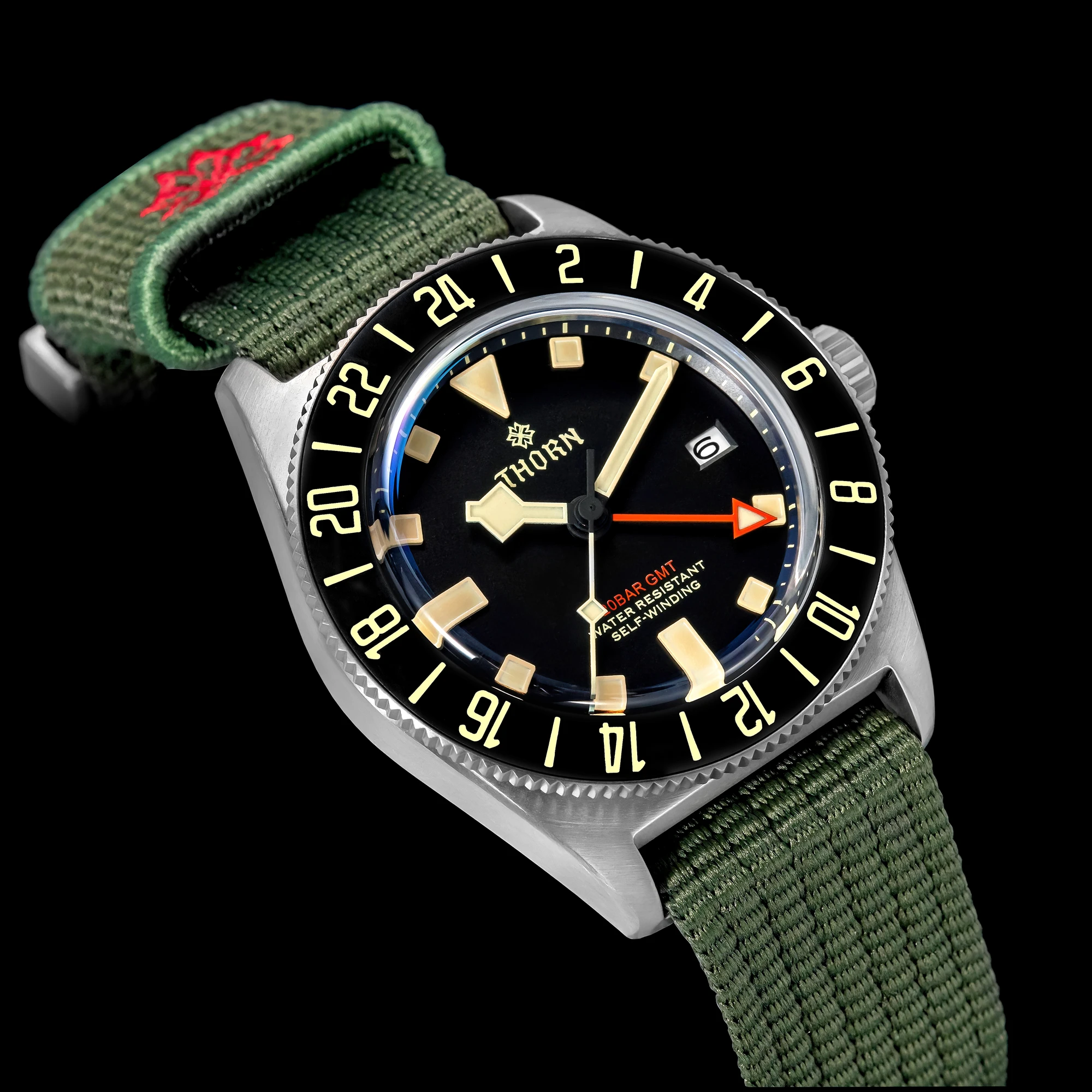Thorn T020 Titanium Gmt Watch Automatic Mechanical Men’s Diving_voghion.com