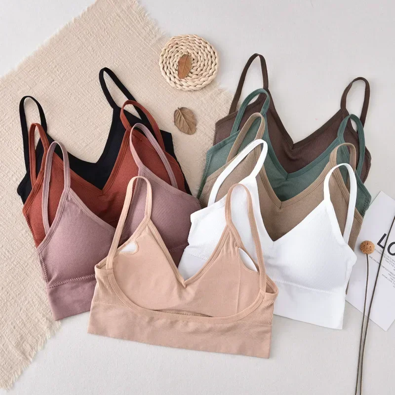 U-Shape Beauty Back Sexy Thin Strapes Sports Bra Gym Bra Backless Sports Yoga Breathable Women Top with Chest Pads sports bra womens bras sports underwear