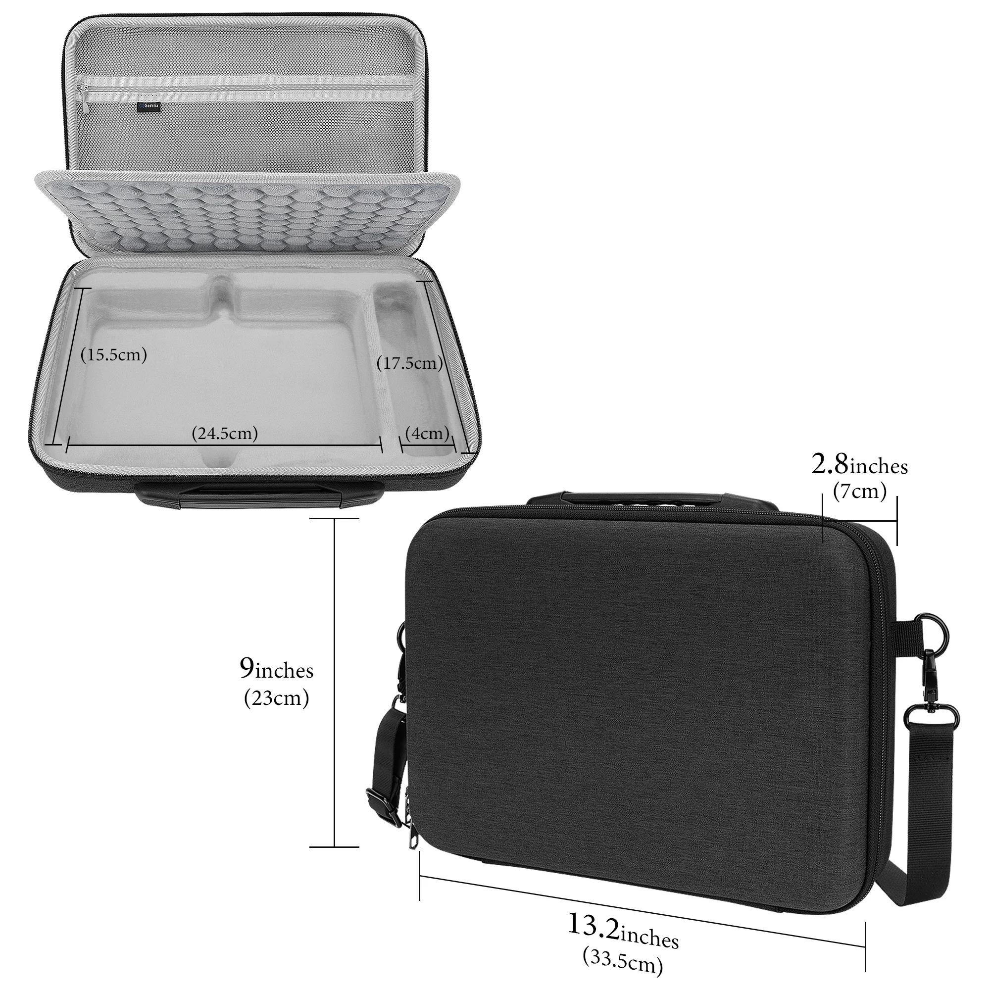 Geekria Hard Shell Travel Carrying Case, EVA Protective Bag
