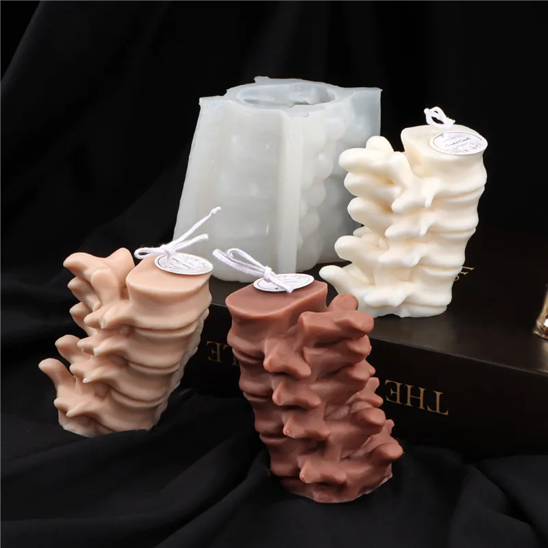 Silicone Vertebra Spine Candle Candle Molds Silicone Body Silicone