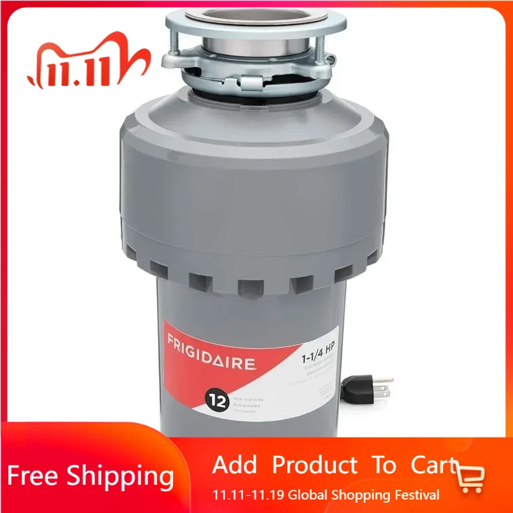 1.25 HP Corded Garbage Disposal for Kitchen Sinks FF13DISPC1