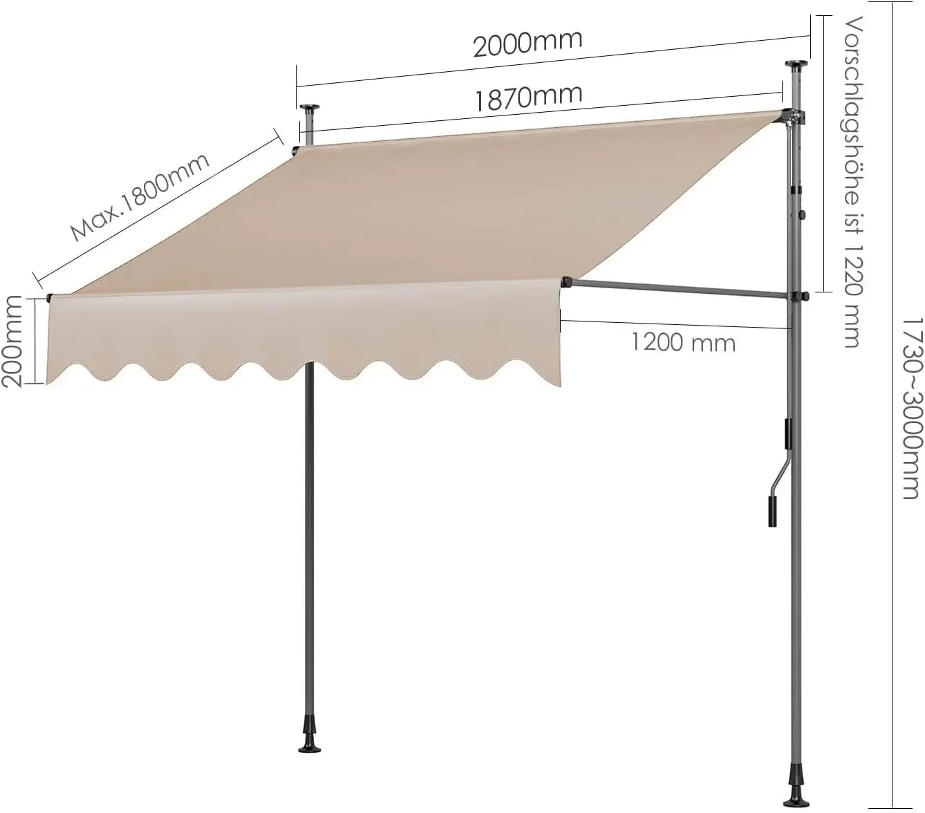 TENDE CON BRACCIO ESTENSIBILE E TELESCOPICO - Tendenze Di Sole By - Foto 6