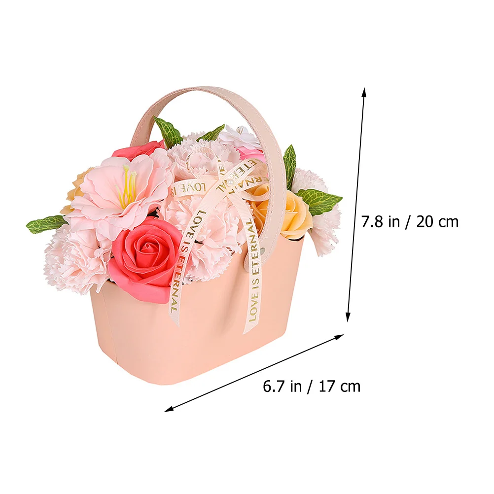 Decor Soap Flower Gift Box Bridal Shower Bride for Guests Petal Decorative Coworkers Beauty Women Pink Birthday
