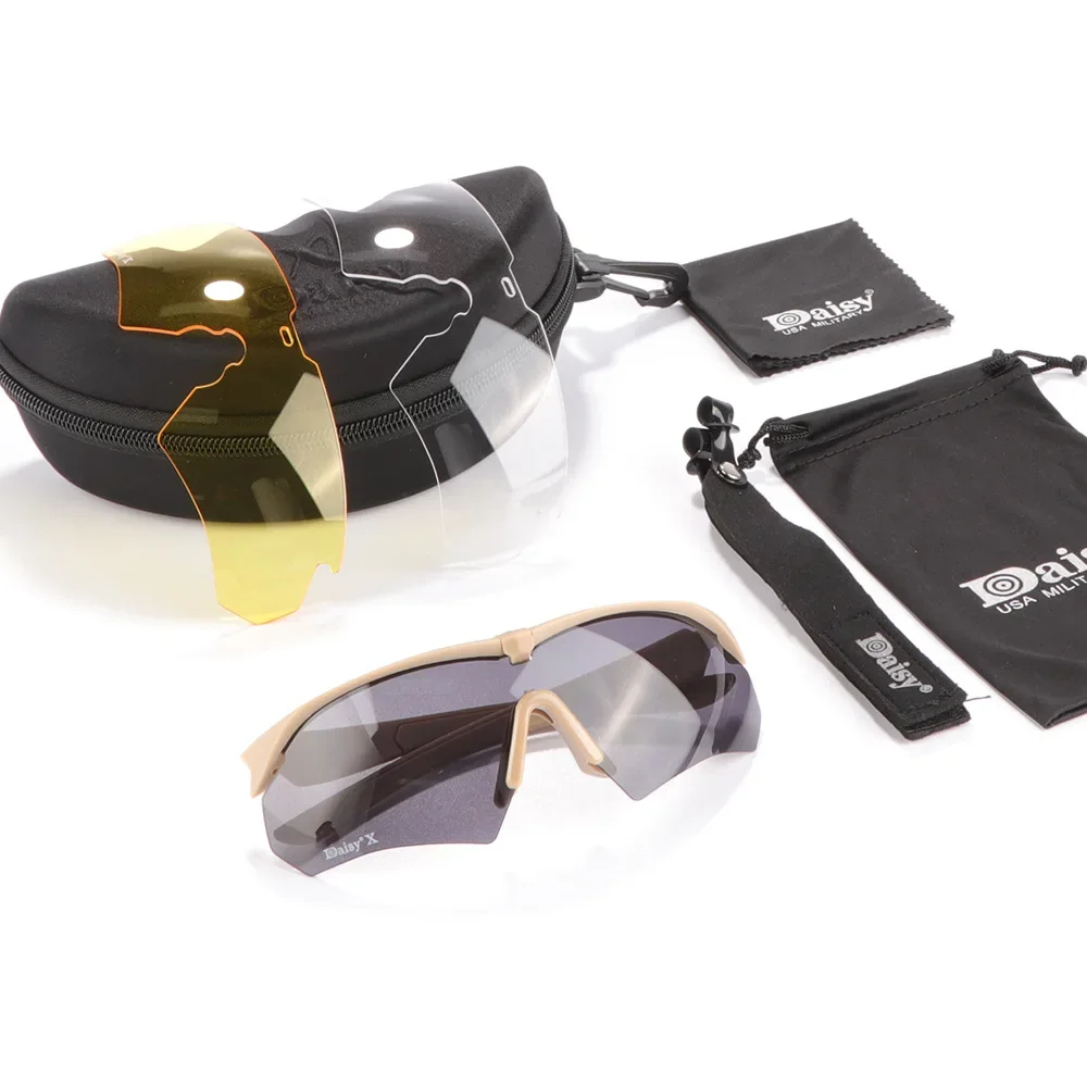 Safety Goggles Polarized Sports Glasses Tactical Goggles UV Protection Glasses Shooting Glasses Polarized Goggles For Hunting Airsoft Shooting