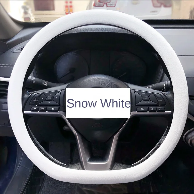 Universal Silicone Car Summer Steering Wheel Cover Sweat absorbing Elastic Cover Non slip Handle Cover Accessories Auto Decors