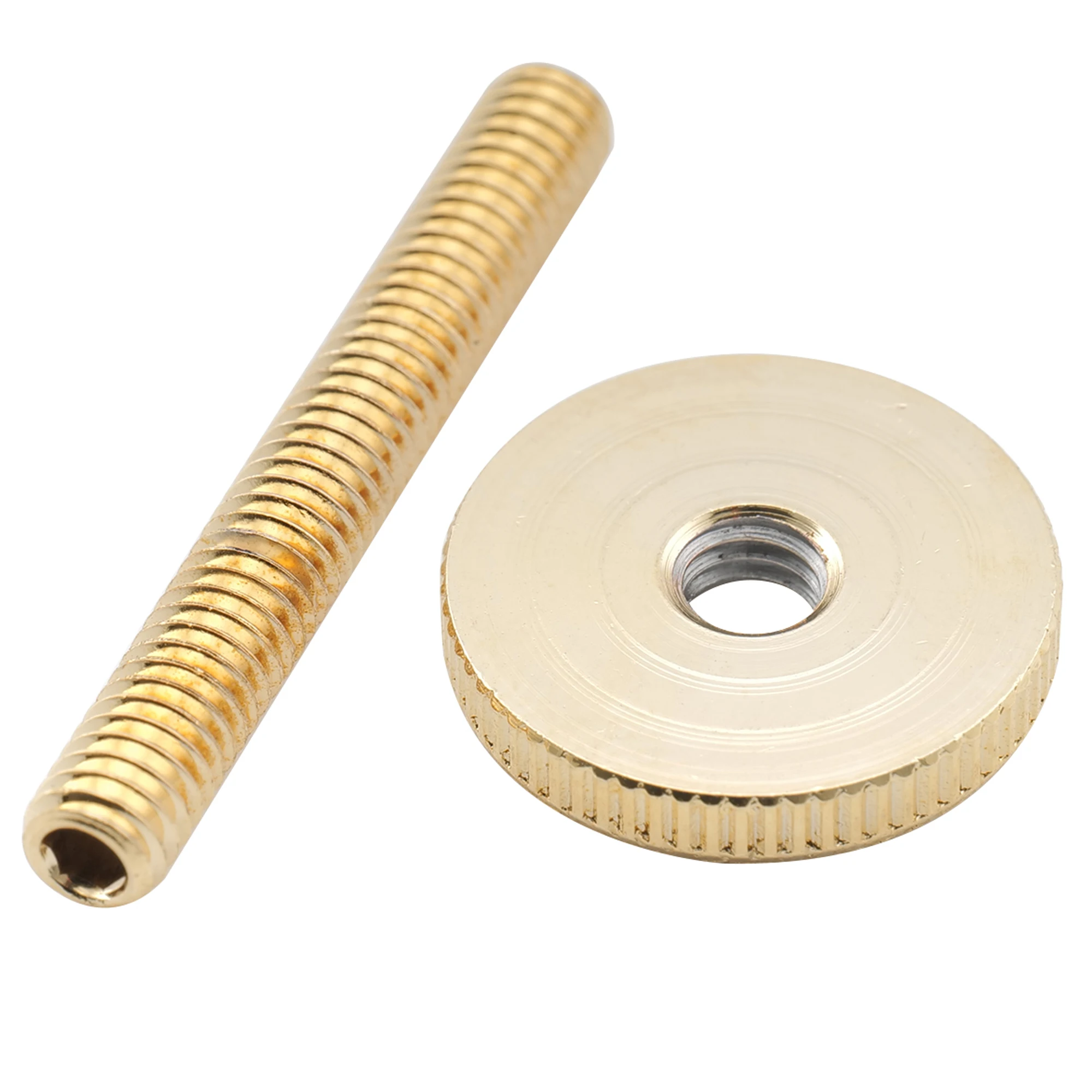Musiclily Pro Metric Size ABR-1 Style Tune-o-matic Bridge M4 Montagepfosten- und Daumenrad-Set für Epiphone LP-Gitarre (2er-Set) – Detail 15