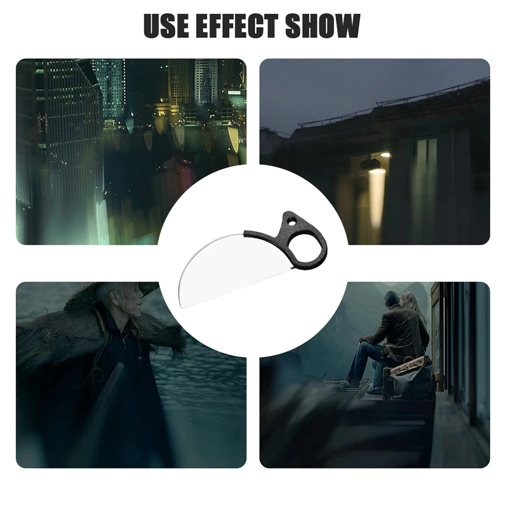 Handheld Prism Lens Diopter Filter Special Effects Glass Split Diopter Lens Filter 79mm + 1 + 2 + 3 for Photographer Beginner