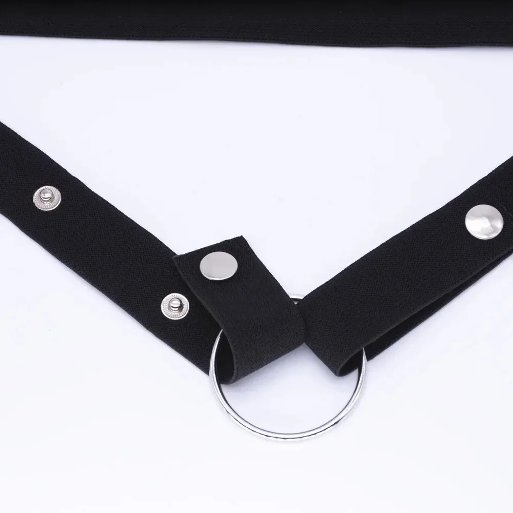 Chastity Cage Accessory Anti-off Elastic Band Auxiliary Belt For Male Chastity Cage Adjustable Ring Rope & Les Scrotum Rings Adult Toy