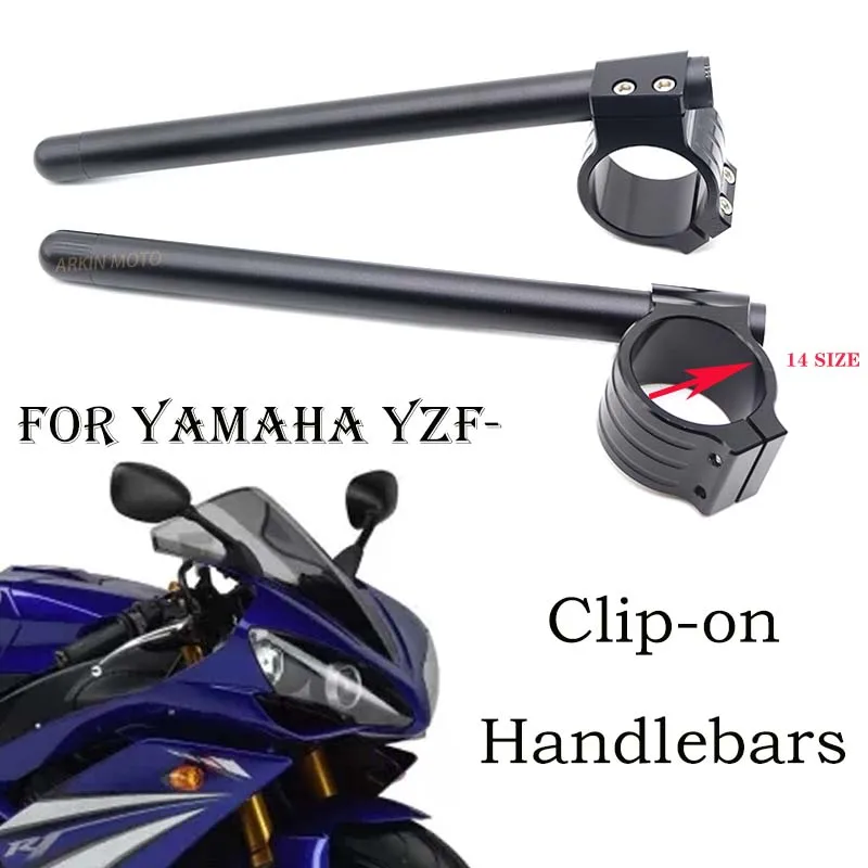 Motorcycle Clipon Split Handlebars For Yamaha Yzf R1 Yzfr7 Yzfr6 Yzf