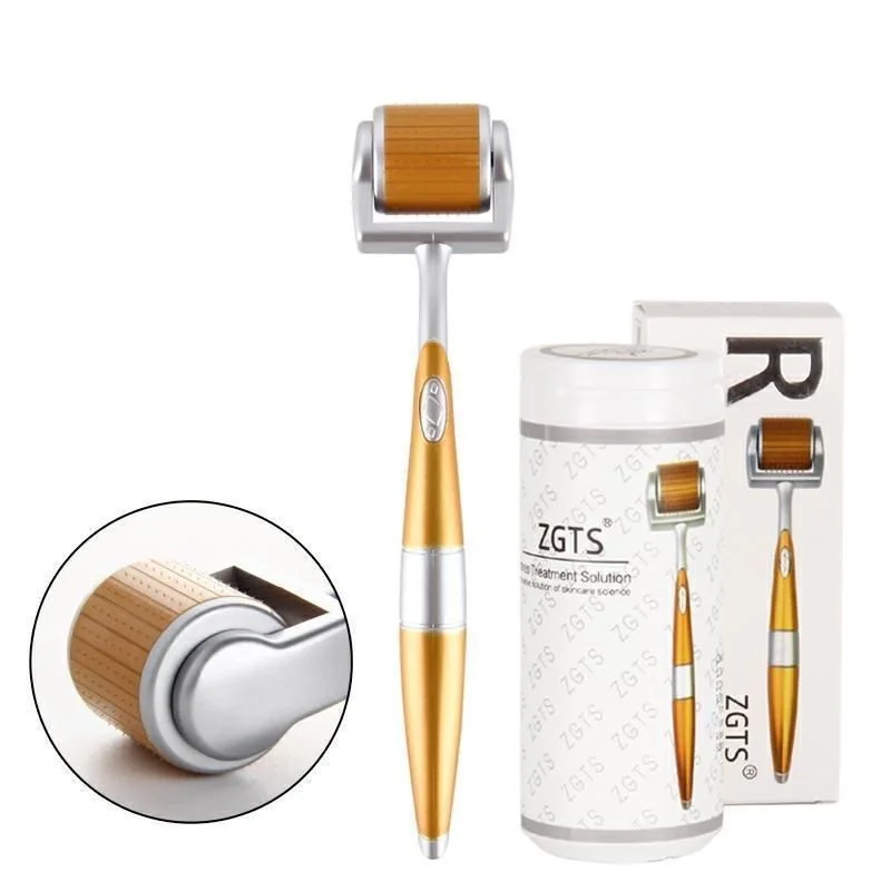 Derma Roller 1pcs ZGTS 192 Derma Roller Titanium Micro Needles System Dermaroller Mesotherapy For Facial Care Microneedling