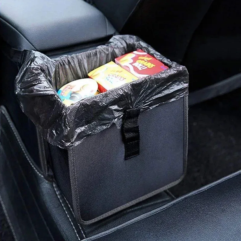 Car Hanging Trash Can Multipurpose Waterproof Backseat Organizer Universal Vehicle Storage Bin for Snack Wrappers car trash can car trash bag car storage bag
