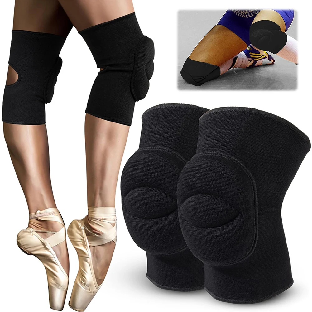 Dance Volleyball Knee Pads Soft Breathable Knee Pads for Men Women Kids Elastic Knees Protective Brace for Yoga Workout 1 Pair