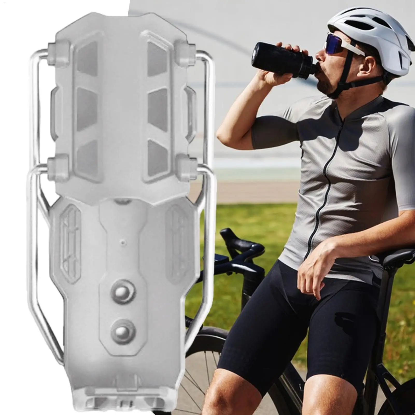 Bike Bottle Holder Automatic Clamp Motorcycle Drink Cage 360 Degree Rotatable Adaptive Cupholder For Bicycles Road Bikes