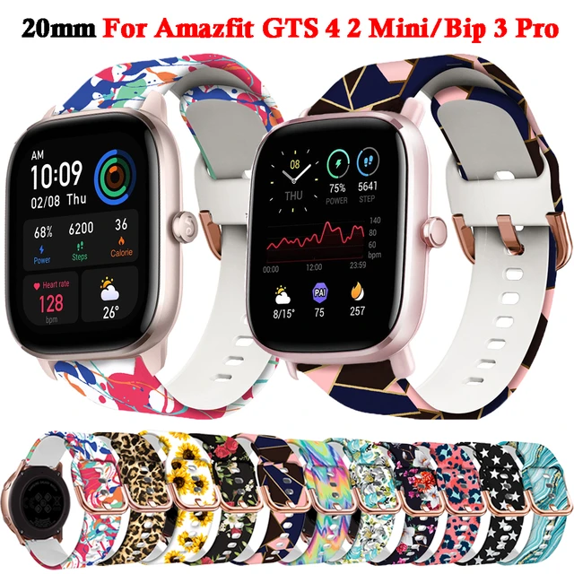 Correa de repuesto para Amazfit GTS 4/2 Mini, correa de silicona para GTS  3/4, pulsera de reloj - AliExpress