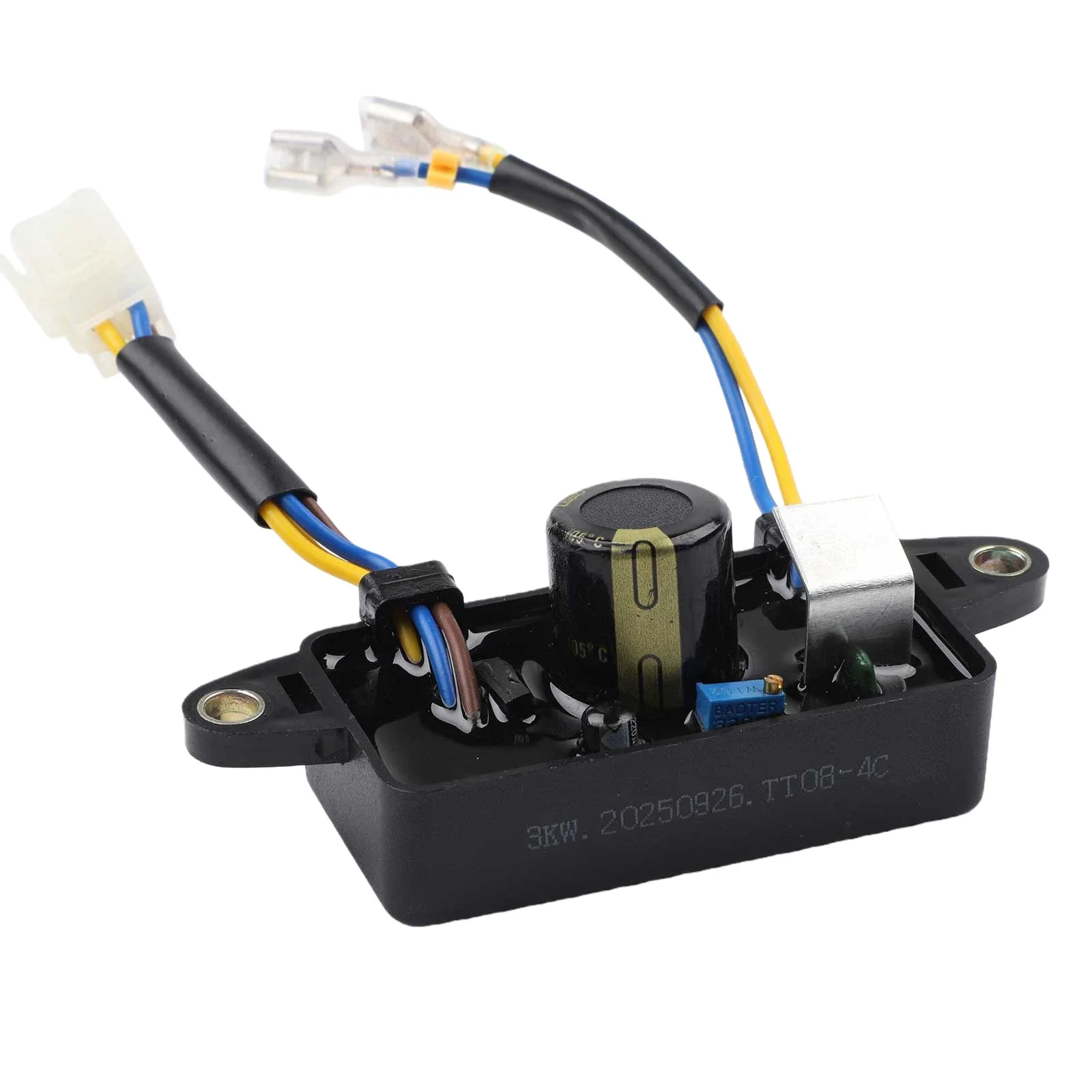 단상 발전기용 AVR 전압 조정기 3KW, 연속 전압 안정화 기능이 있는 2KW45KW 적용 가능
