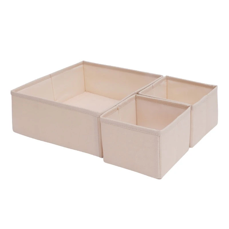 

BEAU-1Set Underwear Storage Box Desktop Organizing Box Panties Socks Bra Drawer Storage Foldable Divider Closet Organizer