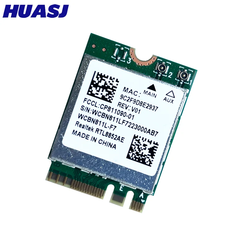 RTL8852AE RTL8852 Wifi 6 2.4G 5G 802.11AC/AX 무선 모듈 MU-MIMO 네트워크 카드 Bluetooth 5.2 for Win 10/11