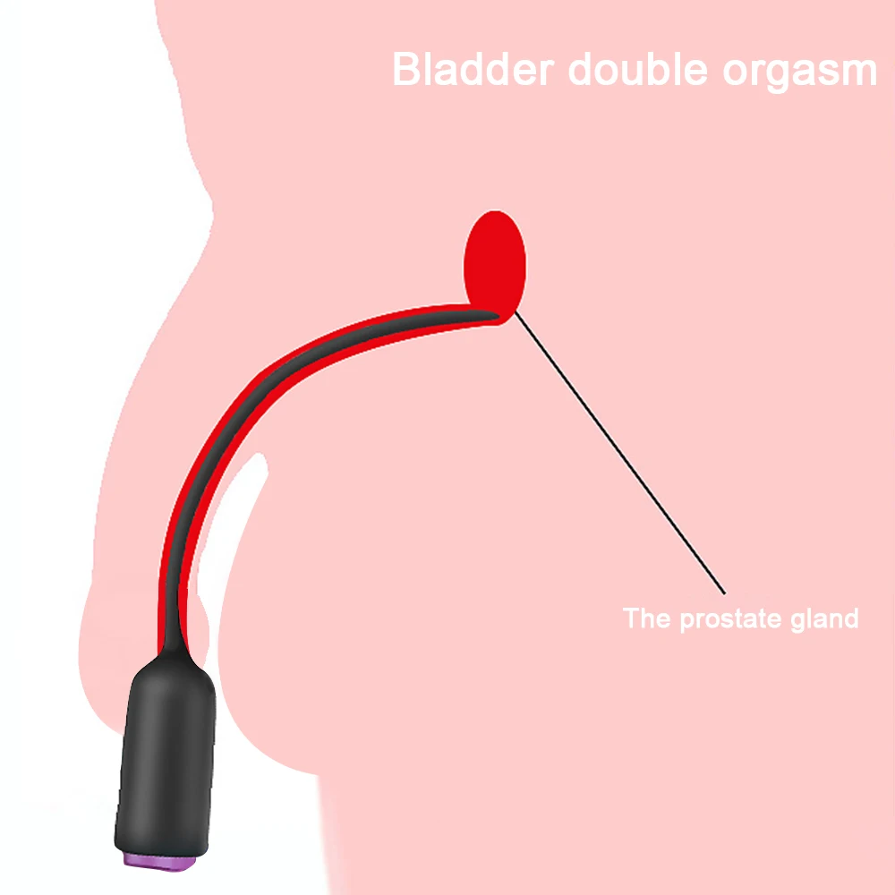 Penis Sex Toys Rod Vibrator Urethra Plug Urethral Dilator for Men Ejaculation Delay