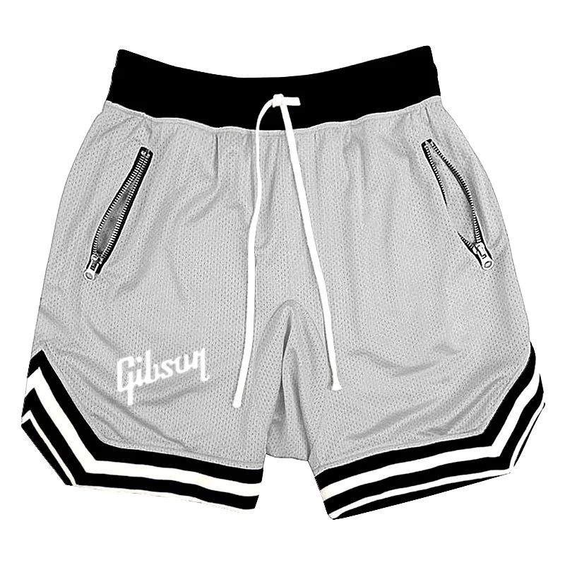 Gibson 2023 Summer style Running Shorts Men Casual comfort Breathable Jogging Sport Pants Solid Color Drawstring Loose trousers