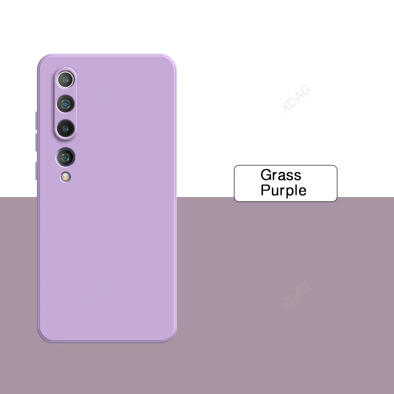 Elegant Liquid Silicone Square Phone Case - High Quality Soft Back Shell