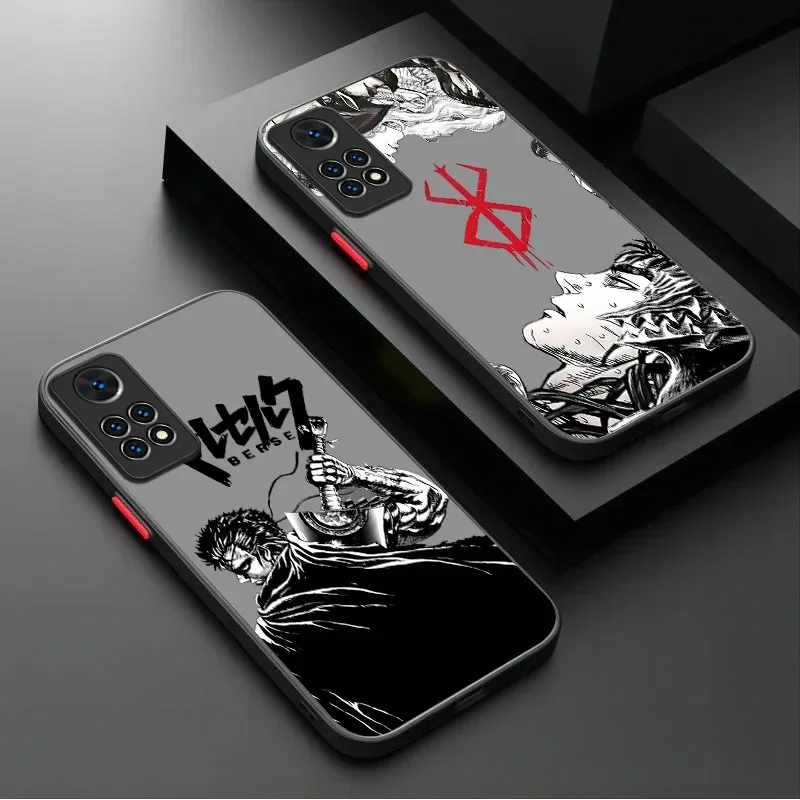 Matte Berserk Comics Anime Protective Phone Case