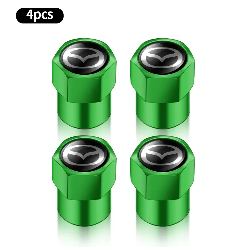 4 tapas para válvulas de neumáticos y ruedas de coche, accesorios para Mazda CX5 CX30 CX3 CX7 2 3 BK 6 GG GJ 3 6 2 MS SPEED