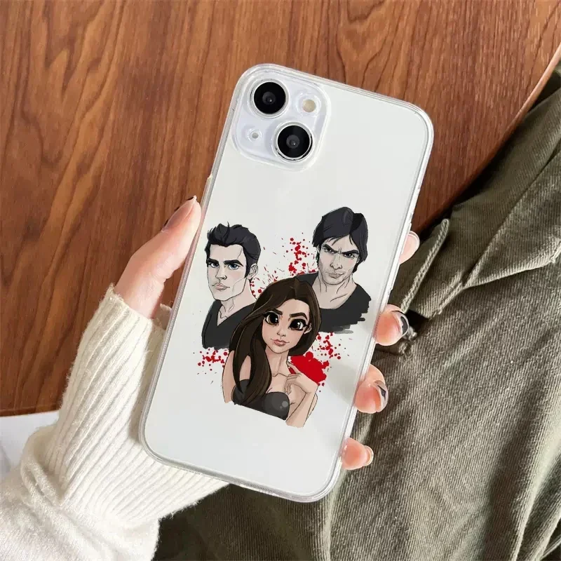 The Vampire Diaries Damon Phone Case for iPhone 15 16 11 13 14 12