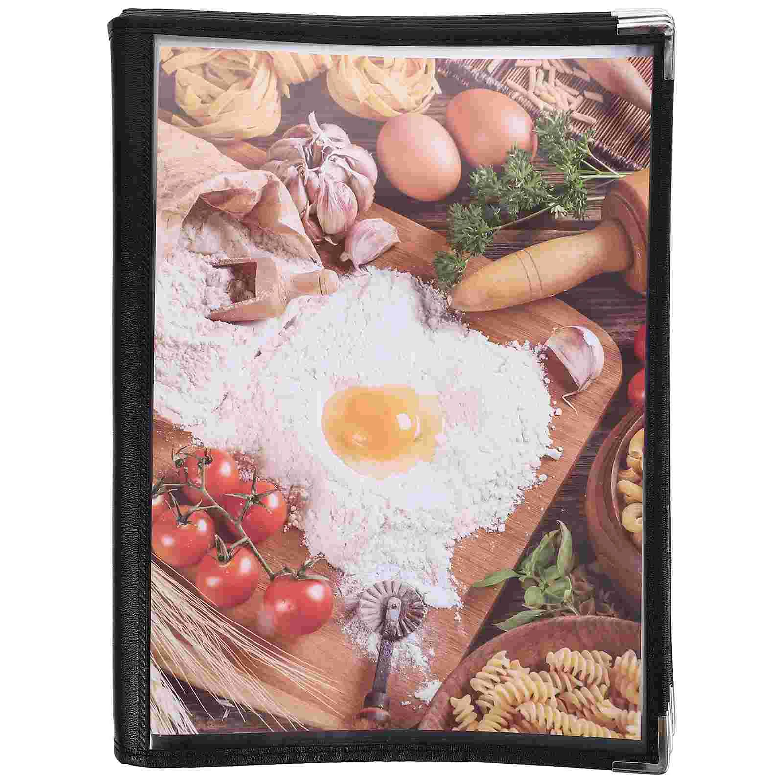 

Restaurant Cashier Holder Folders Hotel Menu Book DIY Clear Cover Order Fine Holding Pvc Meal Price Simple