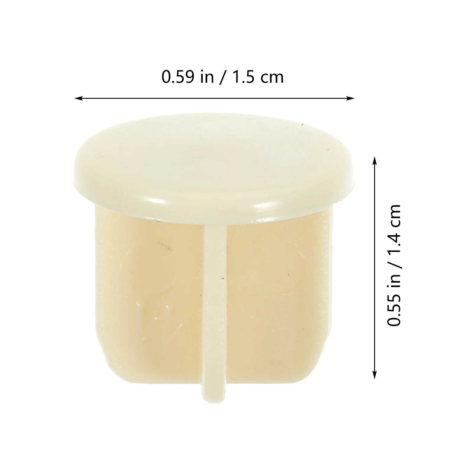 50 Pcs Curtain Rod Plug Blinds Rail Button Roller Bottom End Caps Tape Lock Components Parts