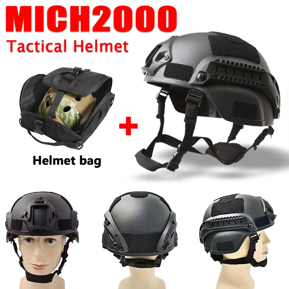 Copertura mimetica per casco tattico per caschi MICH 2000 Airsoft