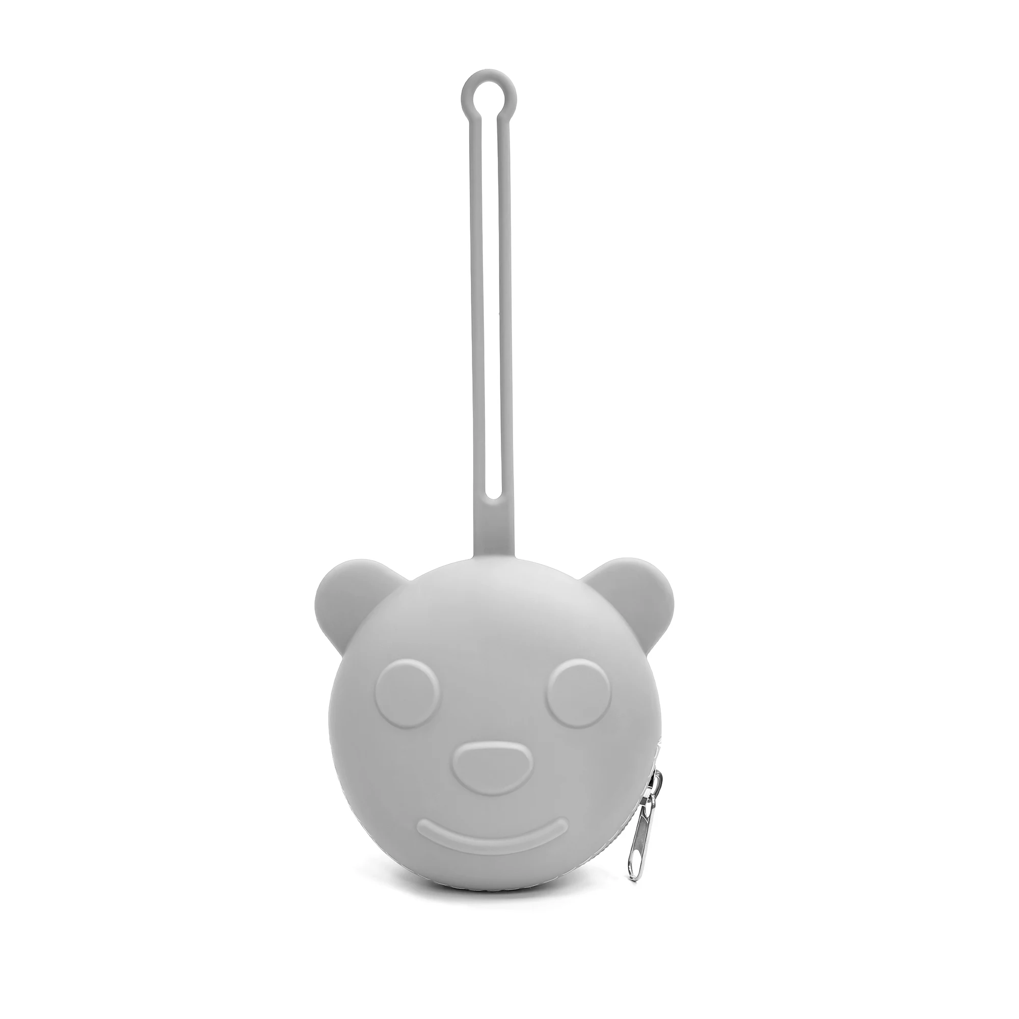 Silikon Emzik Tutucu Kılıfı, Sevimli Ayı deseni Taşınabilir Emzik Saklama Kutusu, erkek ve kız çocukları için uygundur