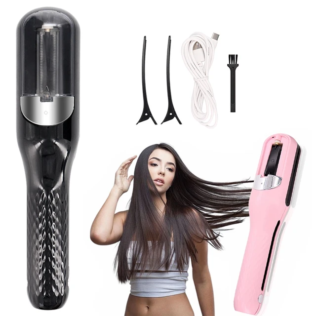 Recortadoras de puntas abiertas para el cabello, removedor automático de puntas  abiertas, reparación de cabello dañado, tratamiento para el cuidado del  cabello, máquina de corte de extremos de cabello inalámbrica - AliExpress