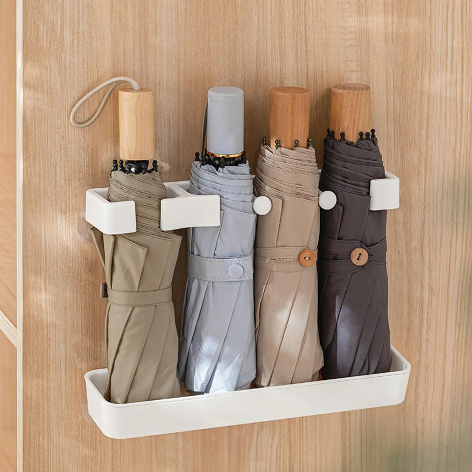 Umbrella storage rack Wall Mounted Umbrella Rack Stand Household Detachable Dripping Water Tray