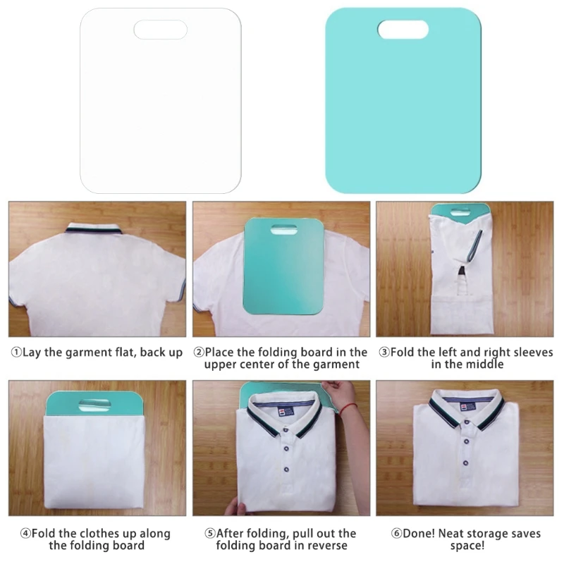 Y166 Laundry Folding Board for Clothing Garments Adults Kids T-Shirts Dress Sweaters Clothes Folder Boards Travel Home