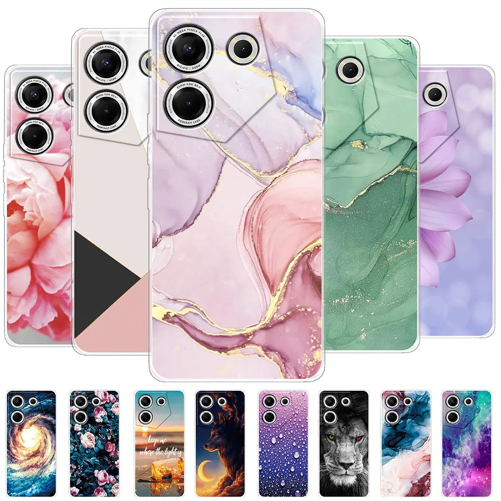 Per Tecno Camon 20 Pro 5G Cover Posteriore Per Tecno Camon 20 Pro Coque Custodie Per Telefoni In Silicone Morbido Trasparente Per Tecno Camon 20 Funda