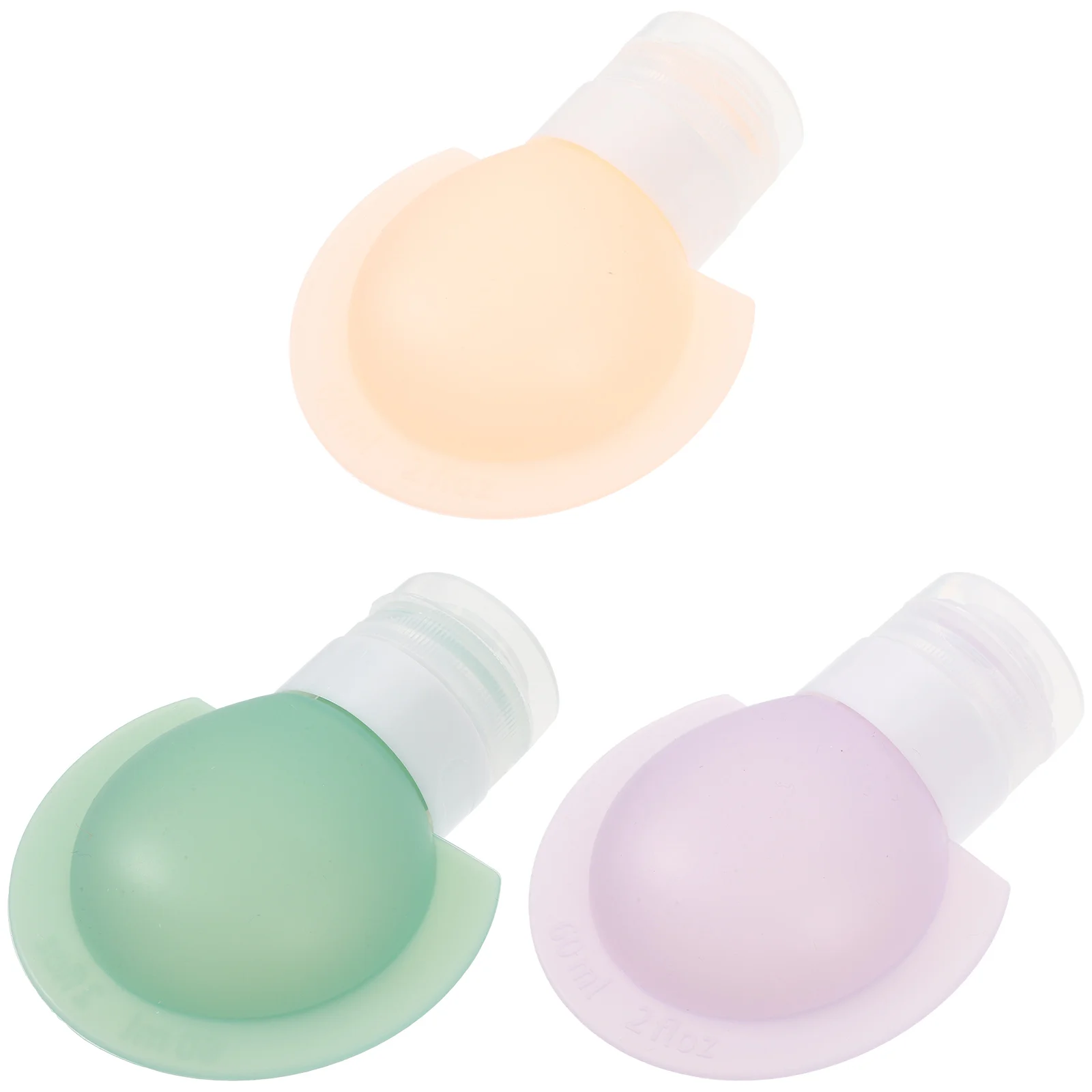 

3Pcs Silicone Travel Bottles Toiletries Travel Size Containers Portable Refillable Cosmetic Squeeze Bottles
